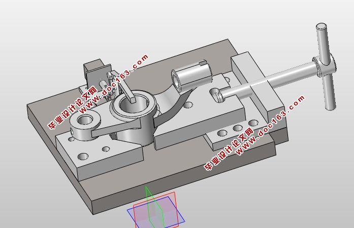 推动架工艺规程及夹具设计(含CAD零件夹具图,STEP,SolidWorks三维图)