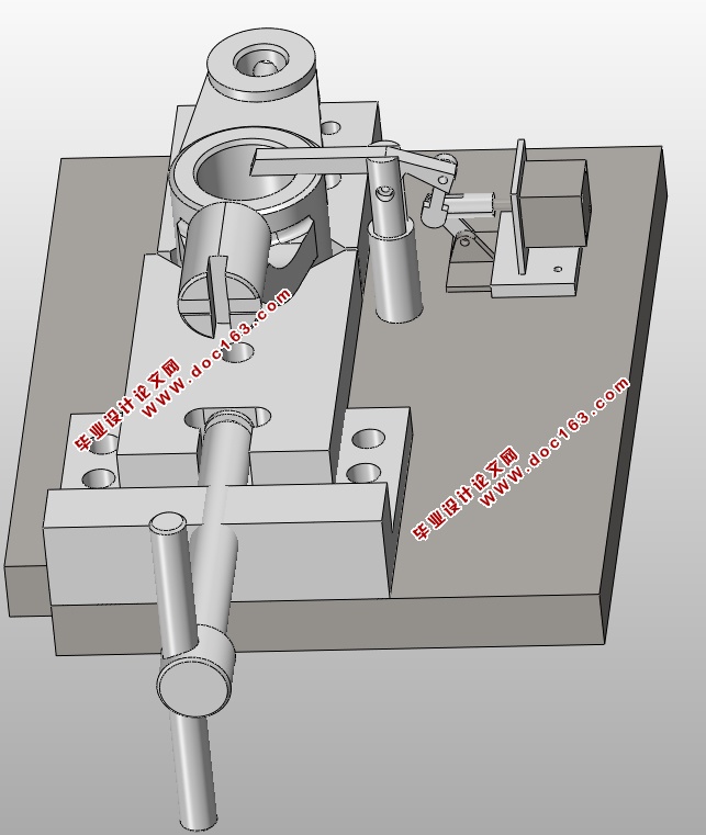推动架工艺规程及夹具设计(含CAD零件夹具图,STEP,SolidWorks三维图)