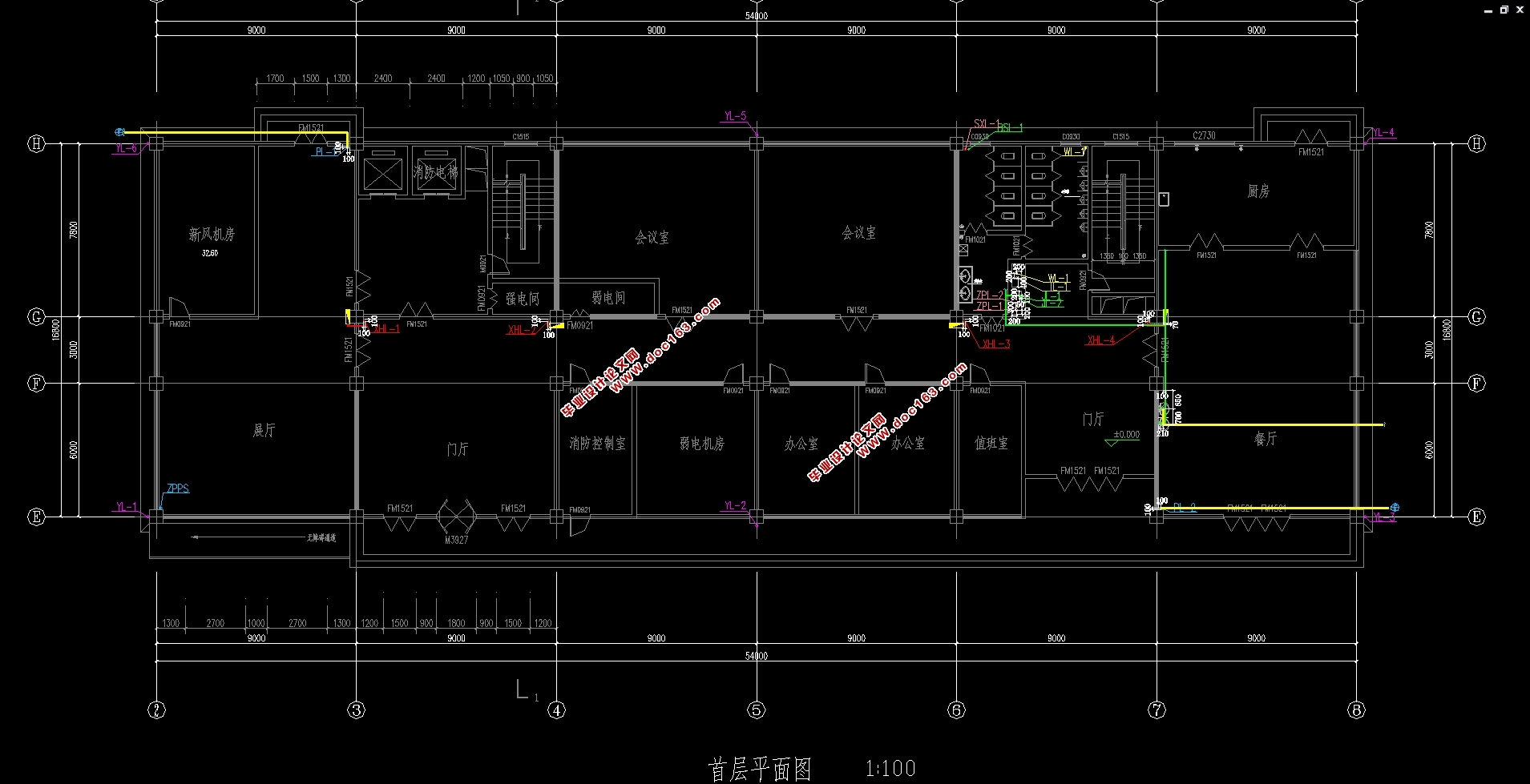 南京某集团15200平米框架—剪力墙结构办公楼给水排水设计(含CAD图)