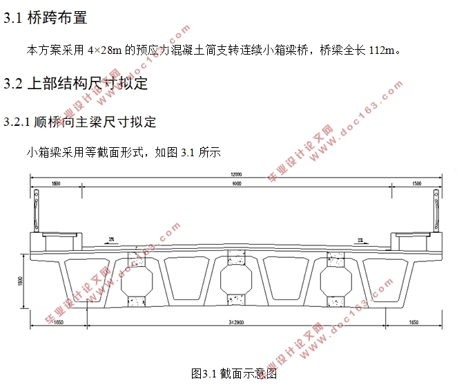 江汉六桥4×28m简支转连续小箱梁桥结构设计(含CAD图纸)