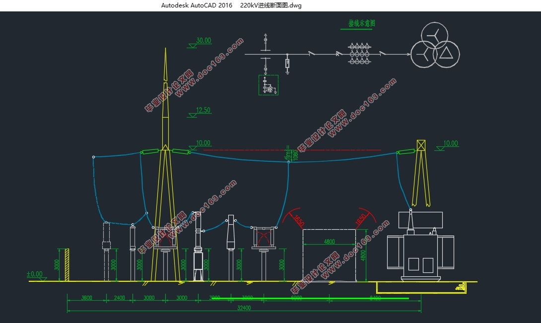 220KVվֳ(CADͼ)