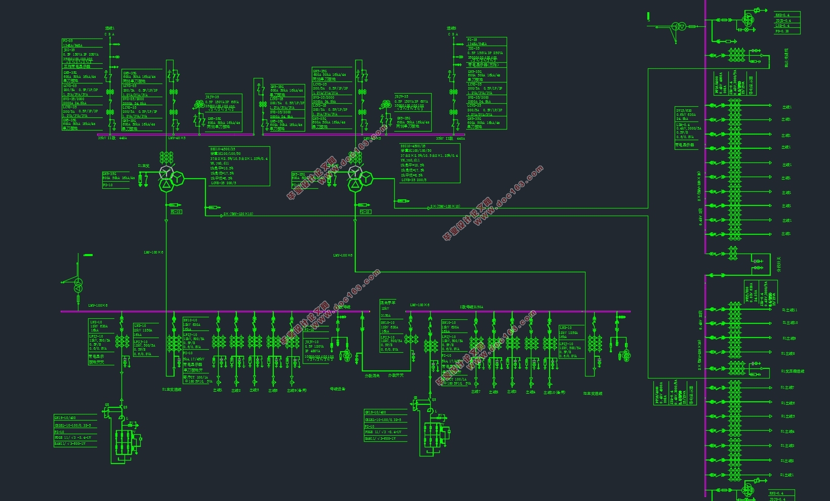 ˮ35KVܽѹ(CADͼ)