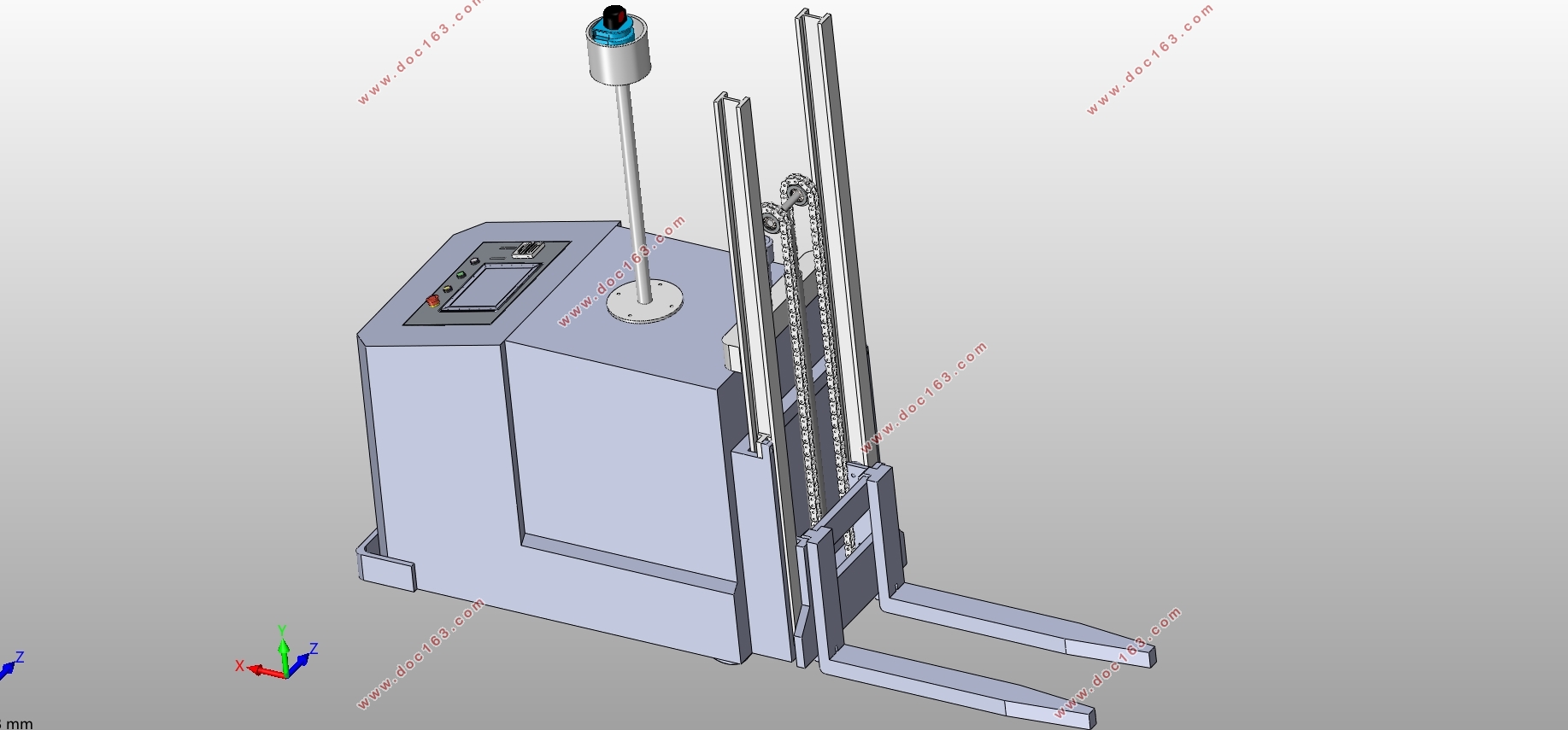 无人物流车(AGV小车)设计(含CAD零件图装配图,SolidWorks三维图)