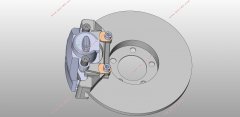 纯电动汽车制动系统设计(含CAD零件装配图,SolidWorks三维图)(英文版)