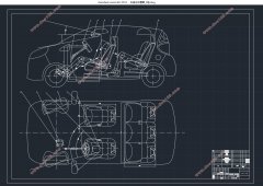 江铃E200纯电动轿车总布置设计(含CAD零件图装配图)